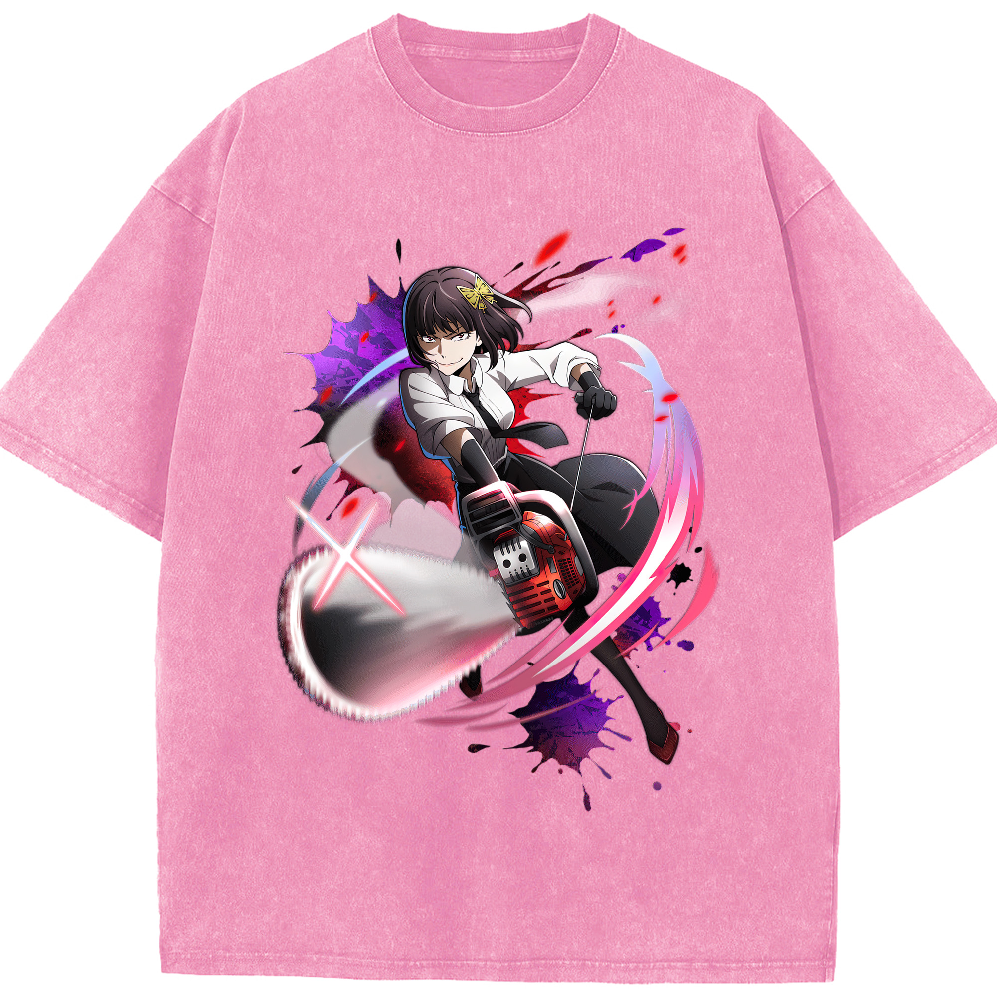 （画像用） 文豪ストレイドッグス Bungo Stray Dogs 綿100% ヴィンテージ風 半袖Tシャツ（フロントプリント）